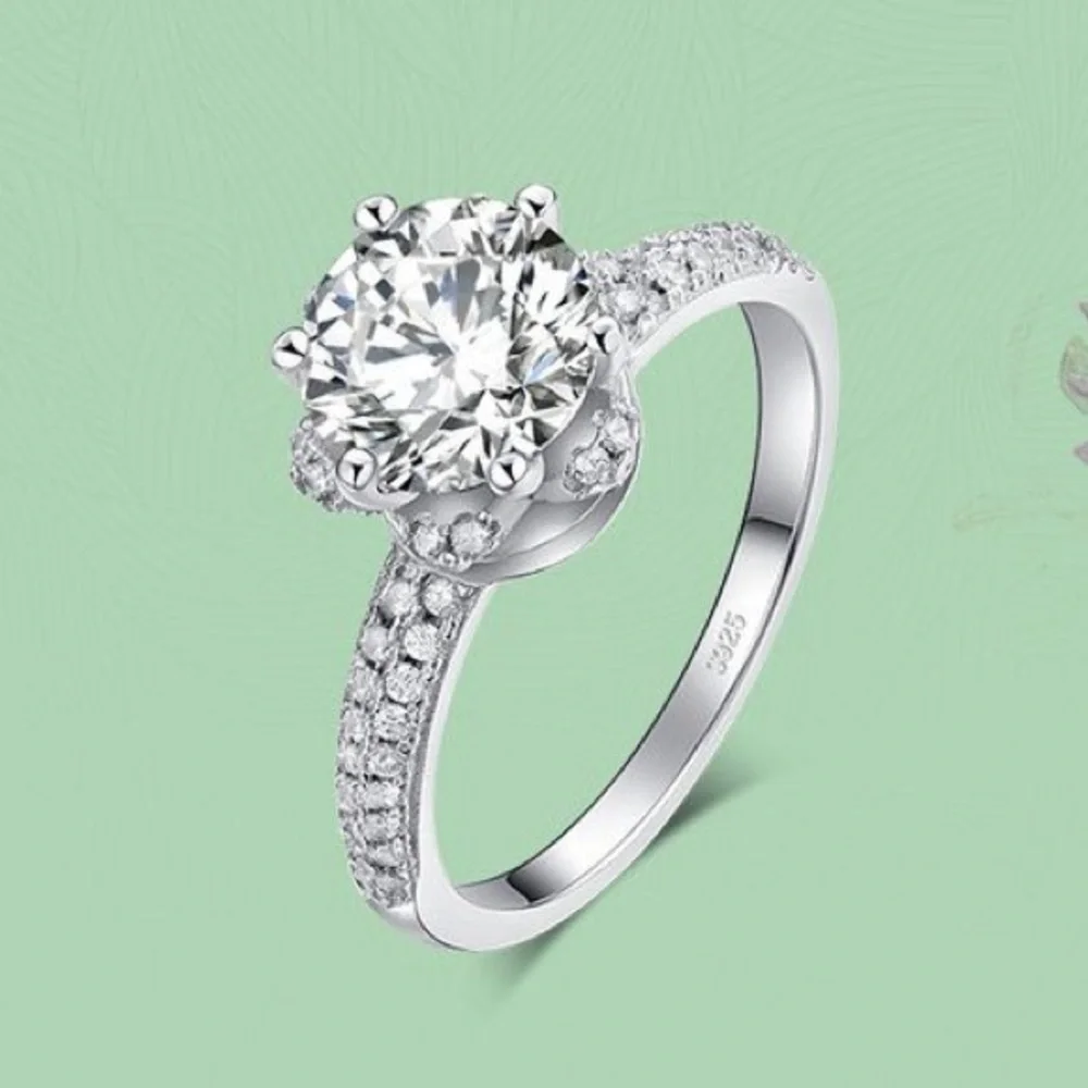 925 Sterling Silver Classic Engagement Ring